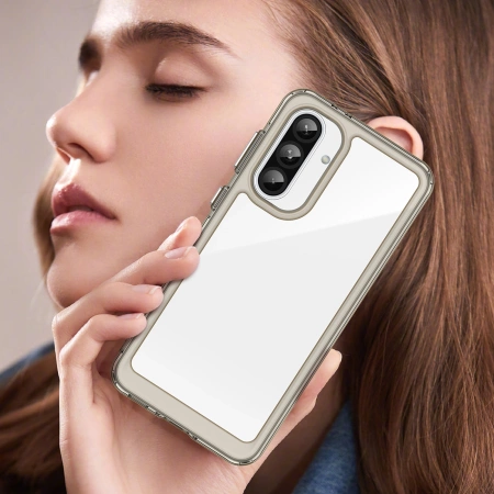 HURTEL ETUI CASE DO SAMSUNG GALAXY A26 Z ELASTYCZNĄ RAMKĄ PÓŁPRZEZROCZYSTE