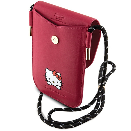HELLO KITTY TOREBKA DO TELEFONU IPHONE 11 12 13 14 15 NA RAMIĘ Z WIESZAKIEM