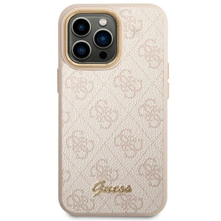GUESS ETUI DO IPHONE 14 PRO 6,1 HARD CASE Z LOGO VINTAGE GOLD ELEGANCKIE 4G
