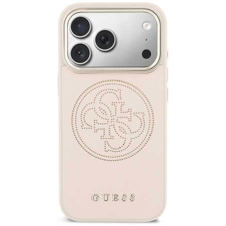 Etui Guess Perforated 4G MagSafe do iPhone 17 Pro Max różowy
