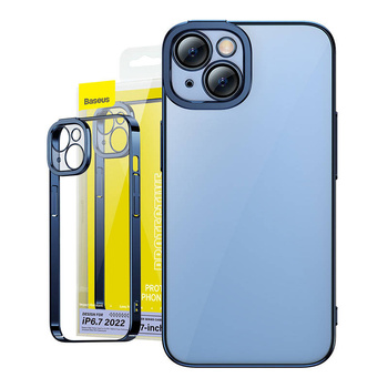 BASEUS ZESTAW OCHRONNY ETUI SZKŁO HARTOWANE DO IPHONE 14 PLUS PRZEŹROCZYSTY