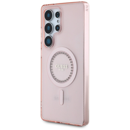 GUESS ETUI RHINESTONES PRINTED DO SAMSUNG GALAXY S25 ULTRA DO MAGSAFE