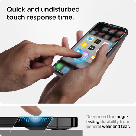 SPIGEN SZKŁO HARTOWANE GLAS.TR EZ FIT DO IPHONE 13 MINI 2 SZTUKI W ZESTAWIE
