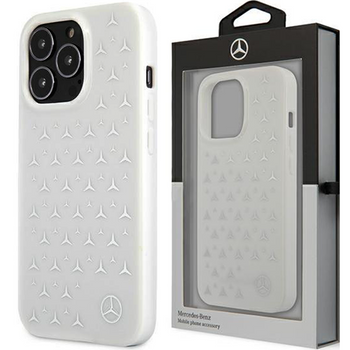 Mercedes MEHCP13XESPWH iPhone 13 Pro Max 6,7" biały/white hardcase Silver Stars Pattern