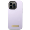Etui Guess Silicone Logo Plate MagSafe GUHMP14LSBPLU na iPhone 14 Pro - fioletowe