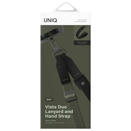 UNIQ SMYCZ UNIWERSALNA DO TELEFONU 2W1 ZIELONO-CZARNY/FOREST BLACK
