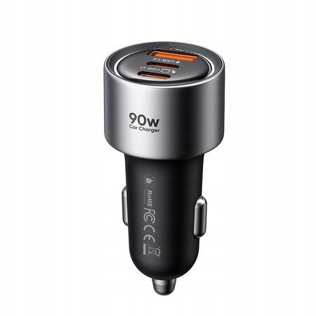 MCDODO SZYBKA ŁADOWARKA SAMOCHODOWA DO TELEFONU LAPTOPA 2X USB-C USB-A 90W
