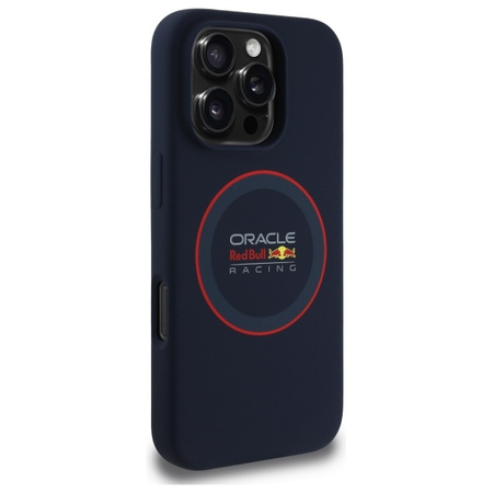 Red Bull RBHMP16X24SIILVR iPhone 16 Pro Max 6.9 hardcase granatowy/navy Silicone Red Ring MagSafe
