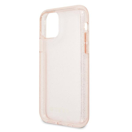 Guess GUHCN58PCGLPI iPhone 11 Pro różowy/pink hard case Glitter