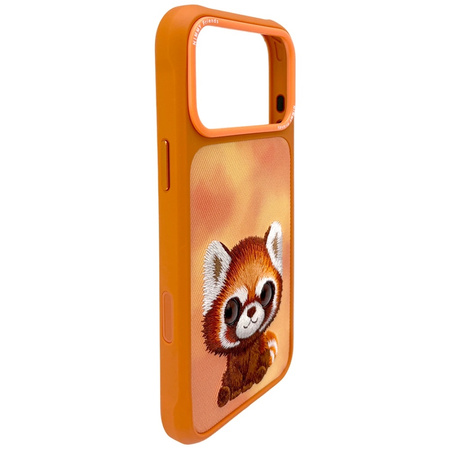 Etui Nimmy Big Eyed Pet 2.0 Raccoon do   iPhone 17 Pro pomarańczowy