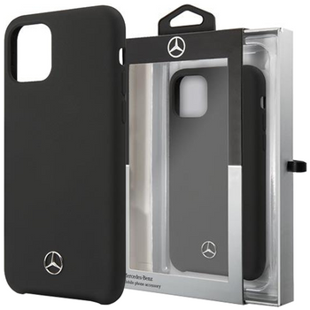 Etui Mercedes MEHCN58SILBK na iPhone 11 Pro hardcase - czarne Silicone Line