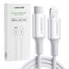 Ugreen kabel przewód MFi USB Typ C - Lightning 3A 0.5 m biały (US171)