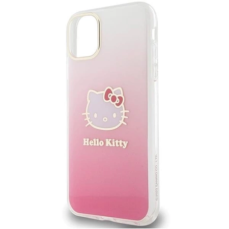 Etui Hello Kitty IML Gradient Electrop Kitty Head na iPhone 11 / Xr - różowe