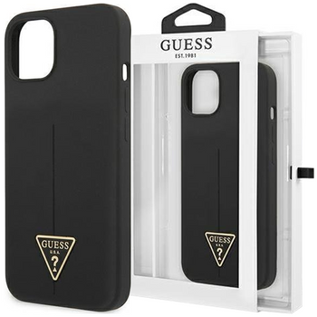 Guess GUHCP14MSLTGK iPhone 14 Plus 6,7" czarny/black hardcase Silicone Triangle