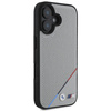 BMW BMHMP16S23PUPDG iPhone 16 6.1szary/grey hardcase M Perforated Tricolor Line MagSafe