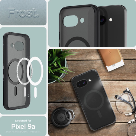 SPIGEN ULTRA HYBRID CASE DO GOOGLE PIXEL 9A DO MAGSAFE PRZEJŚCIÓWKA
