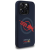 Etui Red Bull HC Silicone ORBR20 Logo Red Lining do iPhone 15 Pro MagSafe granatowy