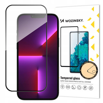 WOZINSKY SZKŁO HARTOWANE CASE FRIENDLY DO IPHONE 15 PRO Z RAMKĄ FULL GLUE