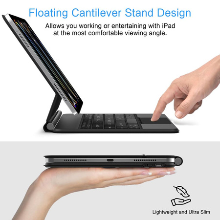 TECH-PROTECT SMARTCASE MAGNETIC + KEYBOARD IPAD PRO 13” 7 / 8 2024-2025 BLACK