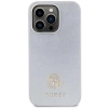 Etui Guess Strass Metal Logo do iPhone 15 Pro Max - srebrne