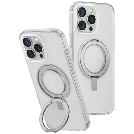 UNIQ ETUI SWIVIX DO IPHONE 16 PRO MAX 360 ROTUJĄCE STANOWISKO TRANSPARENTNE