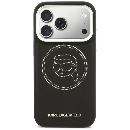 Etui Karl Lagerfeld K Head Point Logo MagSafe do iPhone 17 Pro czarny