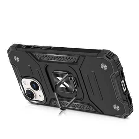 WOZINSKY ETUI RING ARMOR DO IPHONE 15 PLUS Z OCHRONĄ AAPARATU I UCHWYTEM
