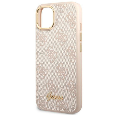 Guess GUHCP14MHG4SHP iPhone 14 Plus 6,7" różowy/pink hard case 4G Vintage Gold Logo