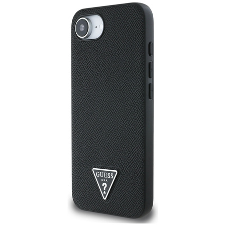 GUESS ETUI GRAINED TRIANGLE DO MAGSAFE DO IPHONE 16E OCHRONA TELEFONU