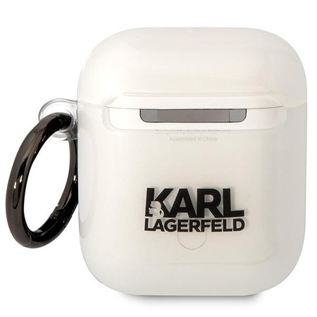 Etui Karl Lagerfeld KLA2HNCHTCT na AirPods 1/2 - przezroczyste Ikonik Choupette