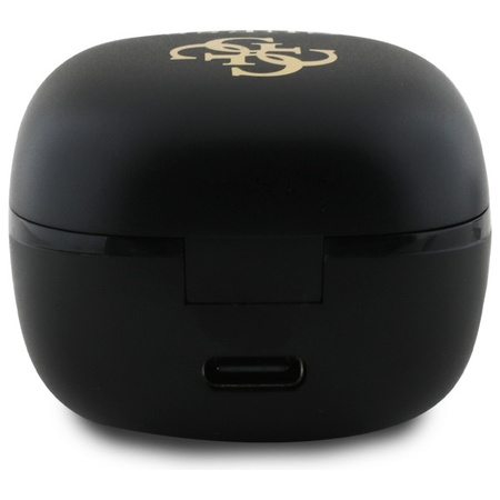 GUESS SŁUCHAWKI BEZPRZEWODOWE BLUETOOTH CZARNE IRIDESCENT Z LOGO TWS