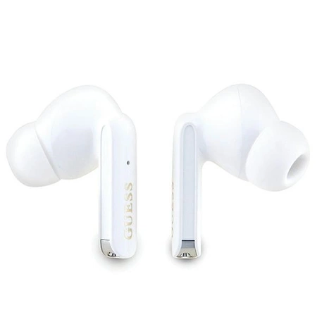 Słuchawki Bluetooth TWS Guess Glitter Gradient ze stacją dokującą - czarne