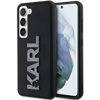 Etui Karl Lagerfeld 3D Rubber Glitter Logo na Samsung Galaxy S23+ - czarne