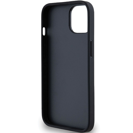 DKNY ETUI DO IPHONE 15 PLUS 14 PLUS HARDCASE LEATHER MONO STRIPE METAL LOGO