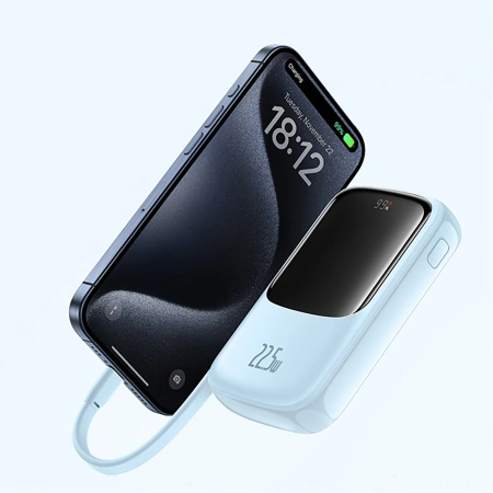 BASEUS POWERBANK 10000MAH QPOW PRO+ DO SMARTFONÓW 22.5W SZYBKIE ŁADOWANIE
