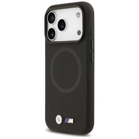 Etui BMW M FW Metal Logo MagSafe do iPhone 17 Pro czarny