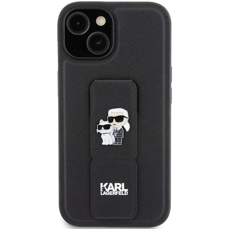 KARL LAGERFELD ETUI HARDCASE DO IPHONE 15 PLUS 6,7 SAFFIANO GRIPSTAND