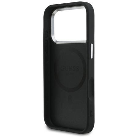 Etui Guess Classic Logo MagSafe do iPhone 17 Pro czarny