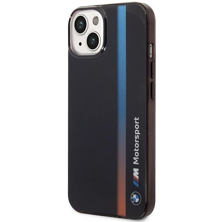 Etui BMW BMHCP14S22HVGV na iPhone 14 - czarne IML Tricolor Stripe