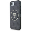 GUESS ETUI IML METAL GLITTER 4G CIRCLE TRIANGLE DO MAGSAFE DO IPHONE 16E
