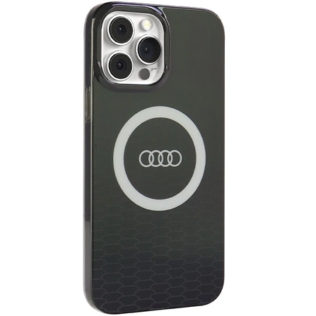 Etui Audi IML Big Logo MagSafe na iPhone 13 Pro Max - czarne