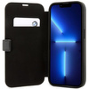 Etui BMW BMBKP14L22RVSK na iPhone 14 Pro - czarne bookcase Leather Stamp Blue Lines