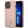 Guess GUHCP14LPSATLP iPhone 14 Pro 6,1" różowy/pink hardcase SaffianoTriangle Logo