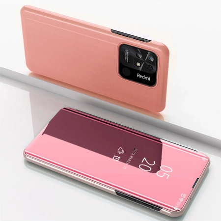 HURTEL CLEAR VIEW CASE ETUI DO XIAOMI REDMI 10C Z KLAPKĄ OCHRONĄ EKRANU