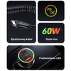 USAMS ŁADOWARKA SAMOCHODOWA 2XUSB-C 1XUSB-A C33 60W DO TELEFONÓW DO
