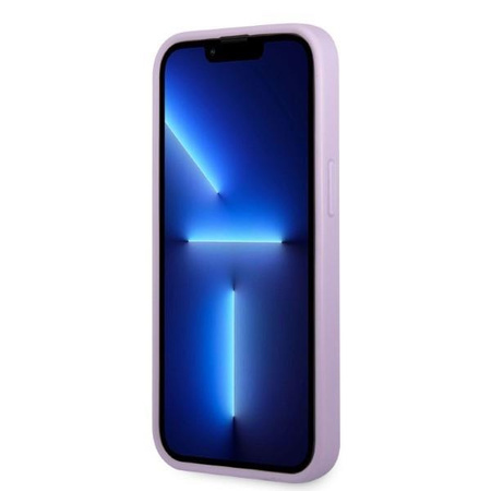 Etui Guess GUHCP13XPS4MU na iPhone 13 Pro Max purpurowy/purple hardcase Saffiano 4G Small Metal Logo