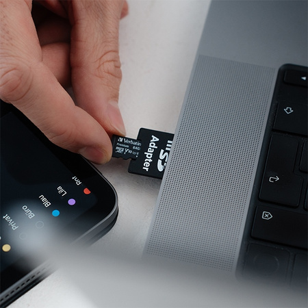 VERBATIM KARTA MICROSDXC 64GB V10+ DO TELEFONÓW TABLETÓW Z ADAPTEREM PRO