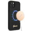 Guess GUHMP13MLSLMGBK iPhone 13 6,1" black/czarny hardcase Silicone Script Gold Logo Magsafe