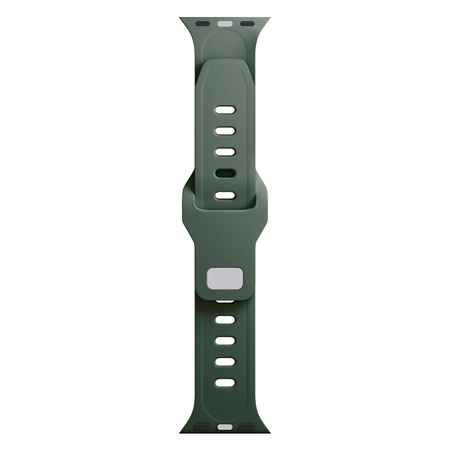 38/40/41/42 mm Dark Green (small) - 3mk Silicone Watch Strap for Apple