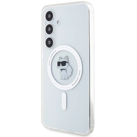 Etui Karl Lagerfeld IML Choupette MagSafe na Samsung Galaxy S24+ - przezroczyste